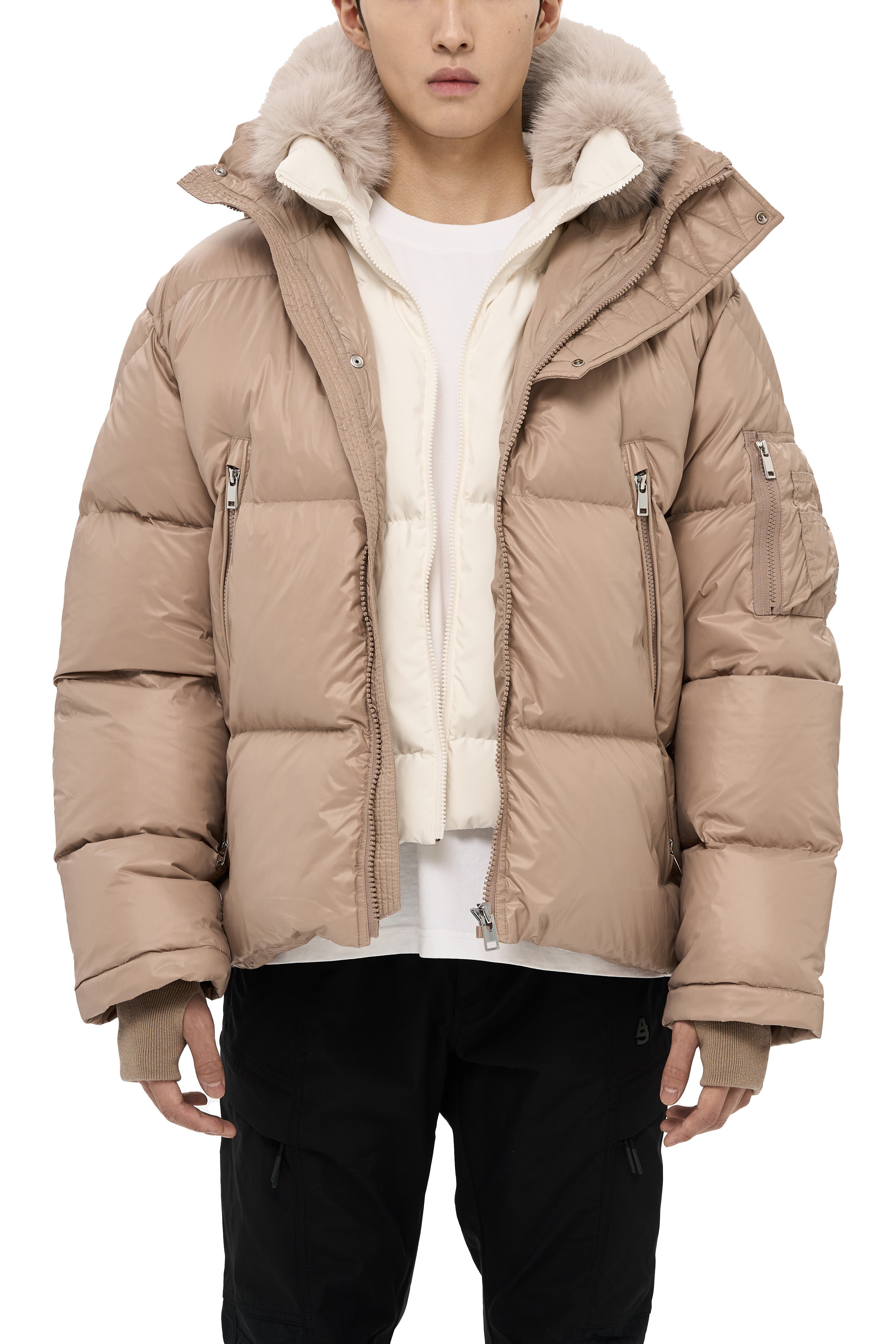 Kudu Detachable Double Hood Puffer