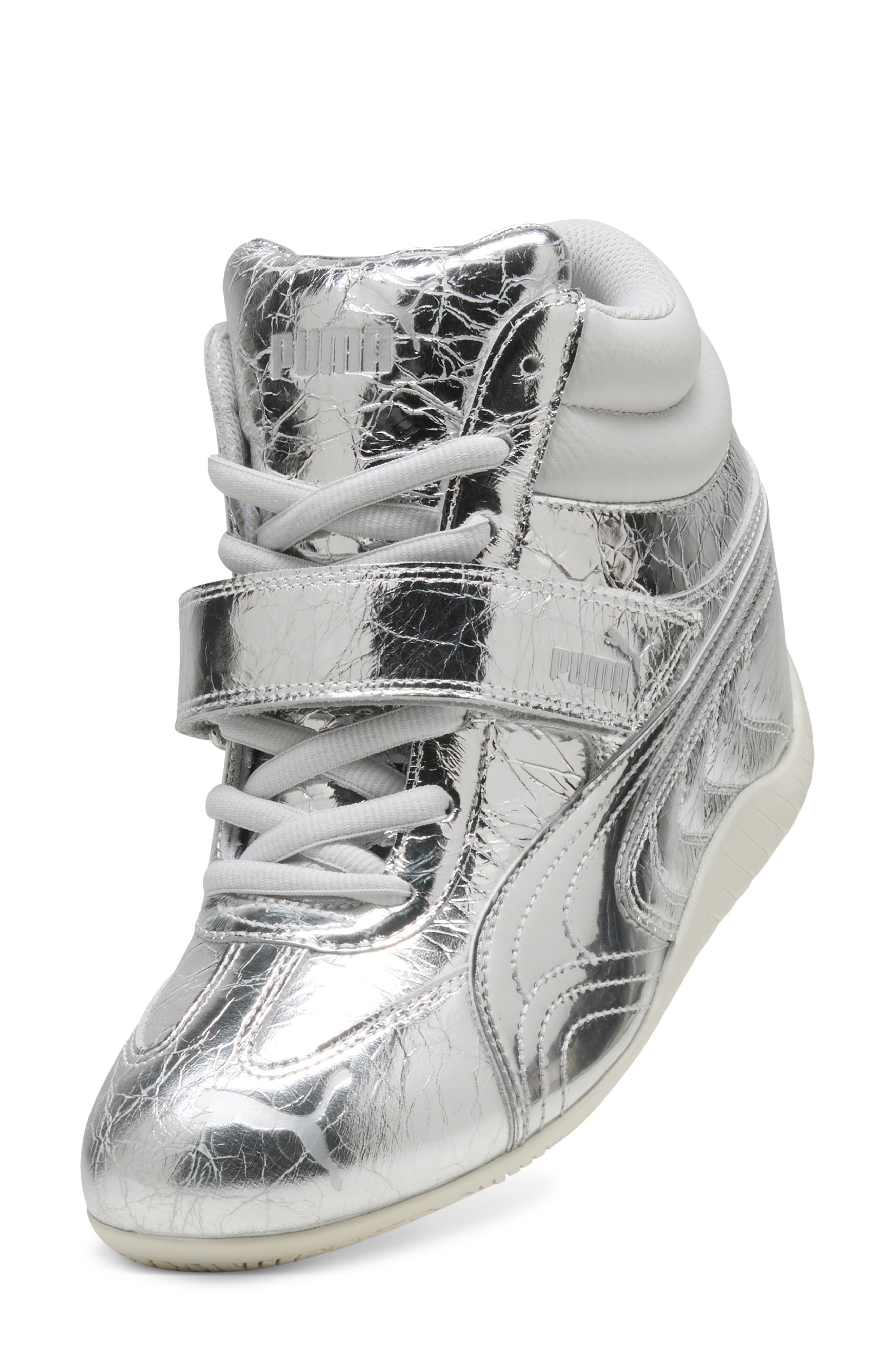 Speedcat Wedge Lustre Sneaker, Alternate, color, PUMA SILVER/ VAPOR GRAY