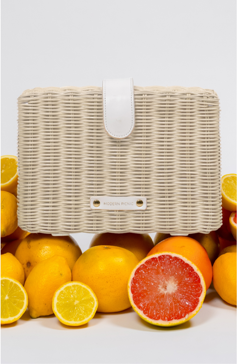 Modern Picnic THE SNACKER, Alternate, color, White Wicker