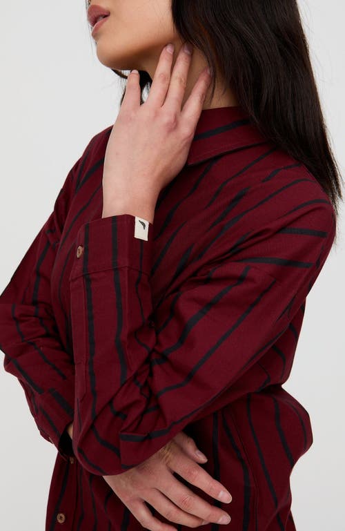 Turtledove London Organic Cotton Bea Shirt In Red