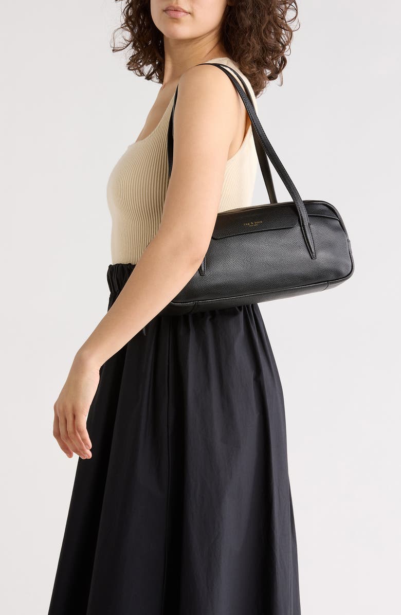 rag & bone Bryant East/West Satchel Bag, Alternate, color, Black