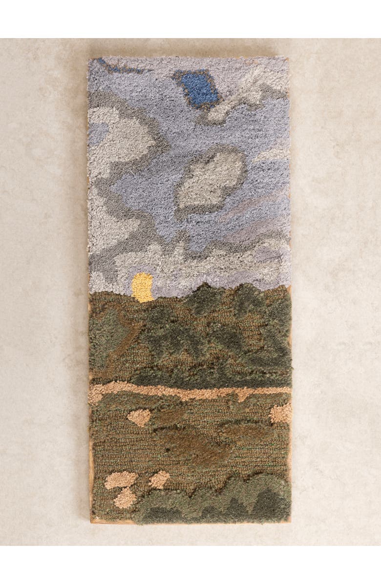 GAURI KOHLI Zealand Tufted Wall Art 12"x28", Main, color, Multicolored