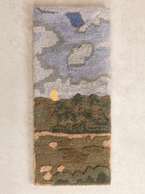 Zealand Tufted Wall Art 12"x28"