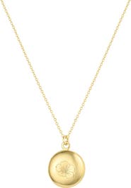 Set & Stones Ruby Birth Flower Necklace