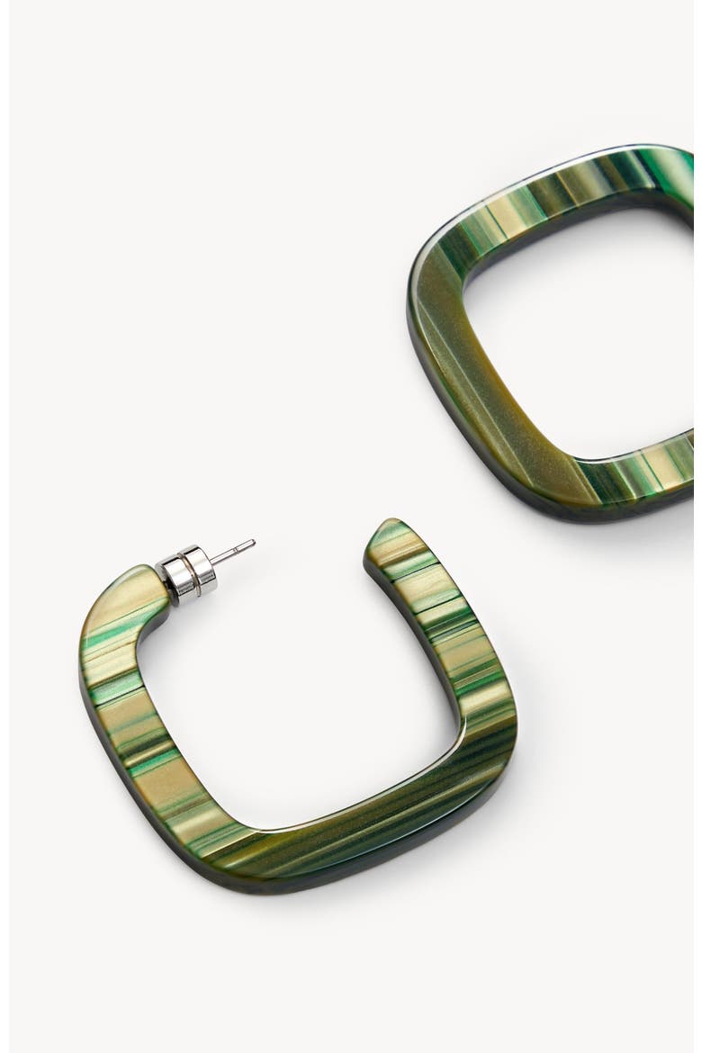 Midi Square Hoops, Alternate, color, Meadow