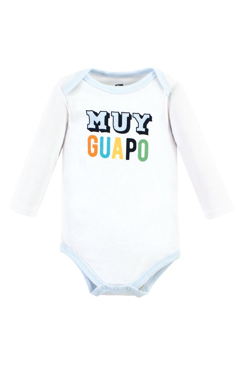Coordinated 3-Piece Outfit with Long-Sleeve Bodysuit & Pants, Alternate, color, Hola Ladies Long Sleeve
