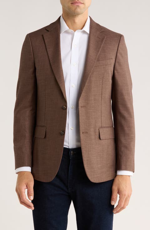 Two Button Notch Lapel Sport Coat