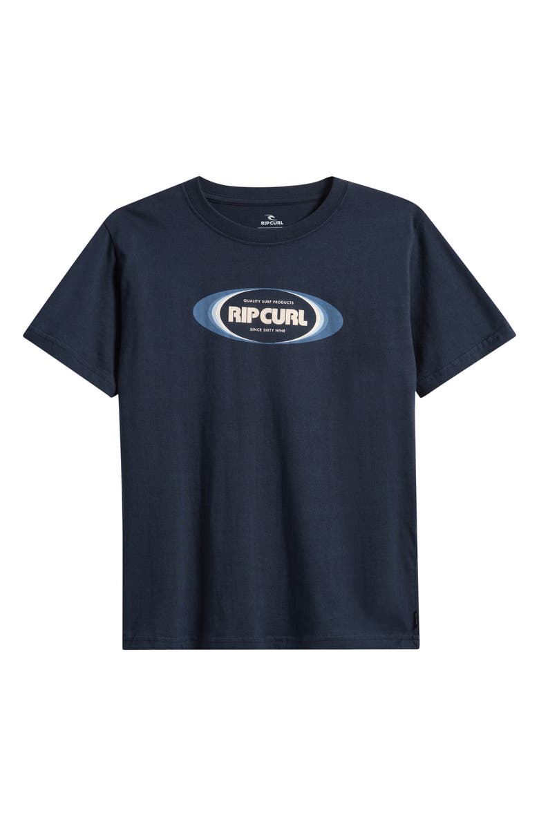 Rip Curl Kids' Graphic Cotton T-Shirt, Main, color, Dark Navy