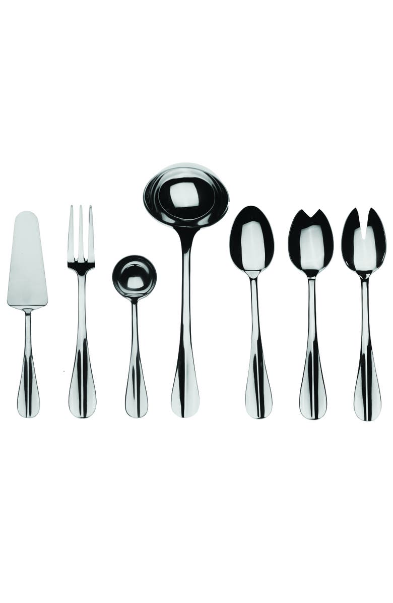 Mepra Roma Serving Set - 7 Pieces, Main, color, Silver