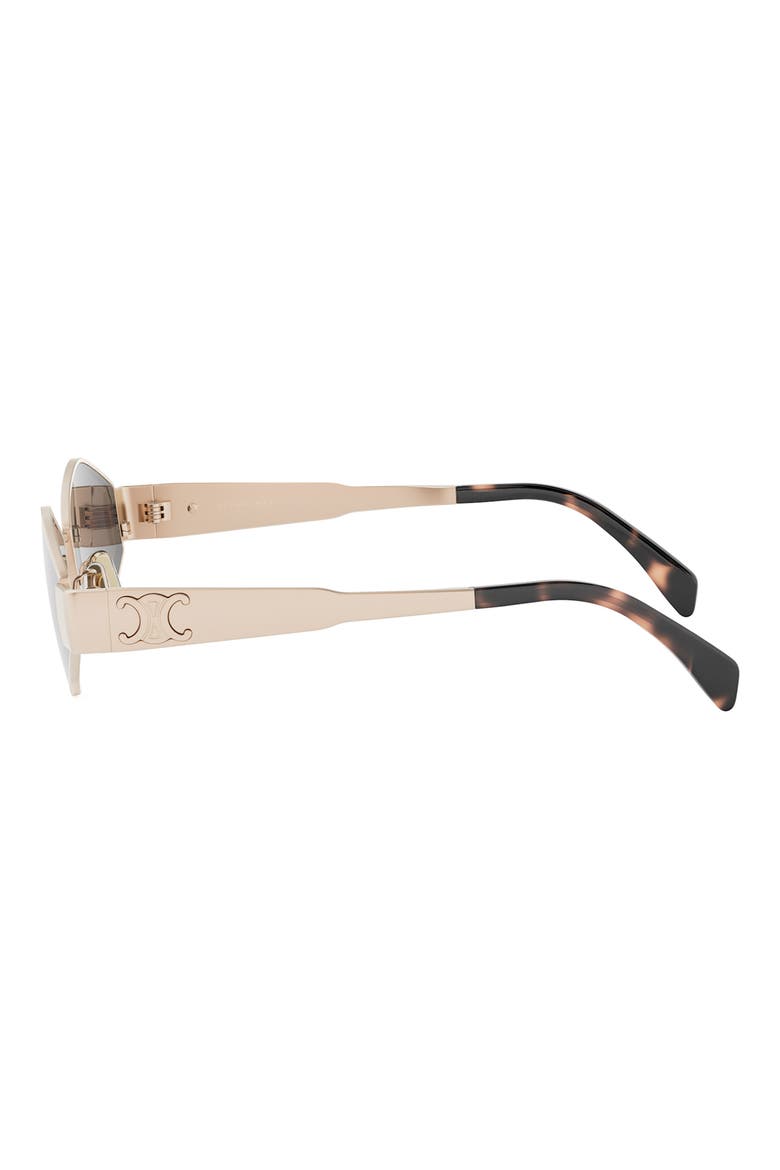 Triomphe 54mm Geometric Sunglasses, Alternate, color, SHINY ROSE GOLD / SMOKE