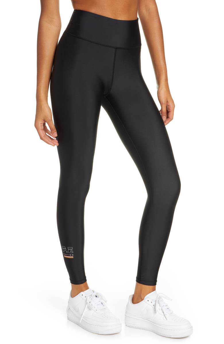 P.E Nation Training Day Crop Leggings, Main, color, 