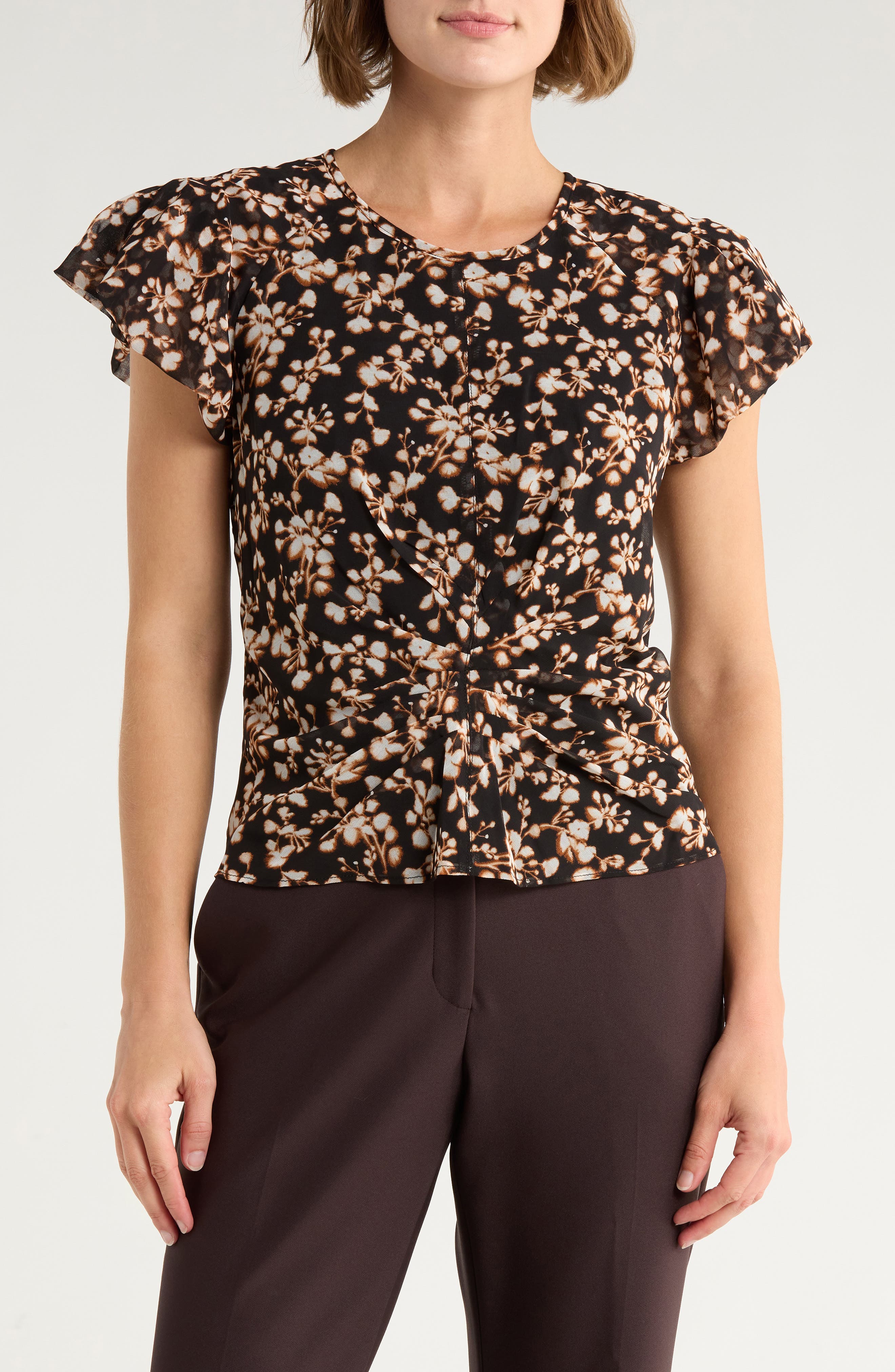 Parker Pucker Sleeve Top