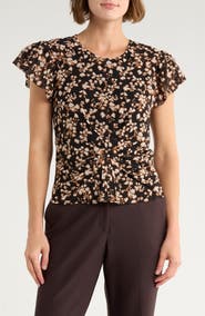 Parker Pucker Sleeve Top