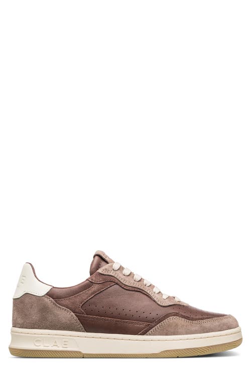 Clae Haywood Low Top Leather Sneaker In Brown