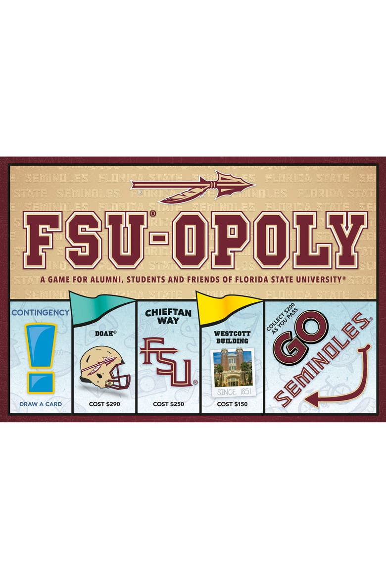 Florida State University Fsuopoly Monopoly Board Game, Main, color, Multicolored