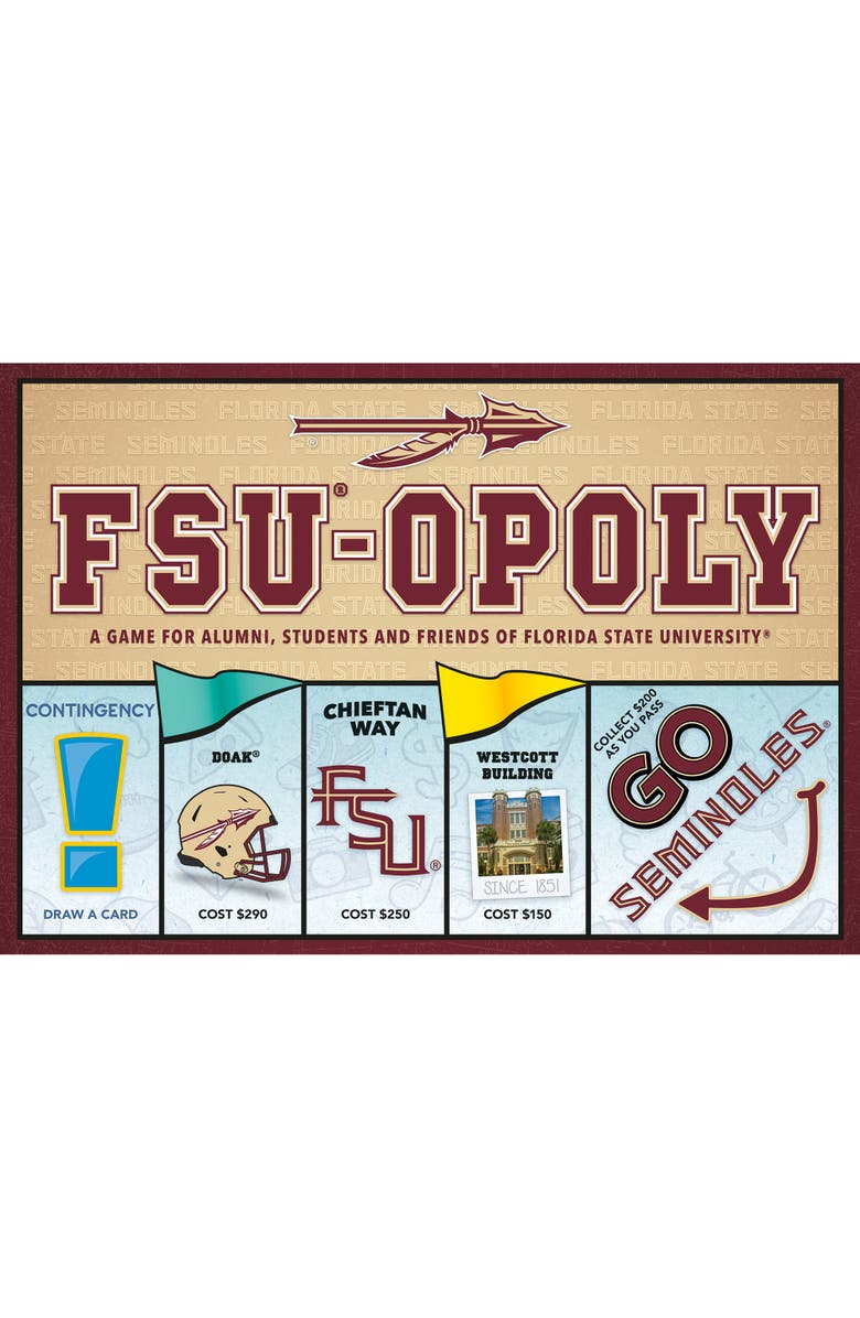 Late for the Sky Florida State University Fsuopoly Monopoly Board Game, Main, color, 