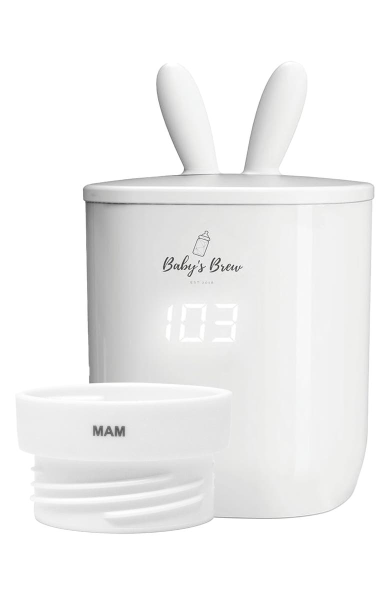 Baby's Brew 3.0 Portable Bottle Warmer Pro with MAM Adapter, Main, color, White