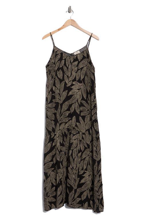 Elan Palm Drawstring Cotton Cover-up Shorts In Blue