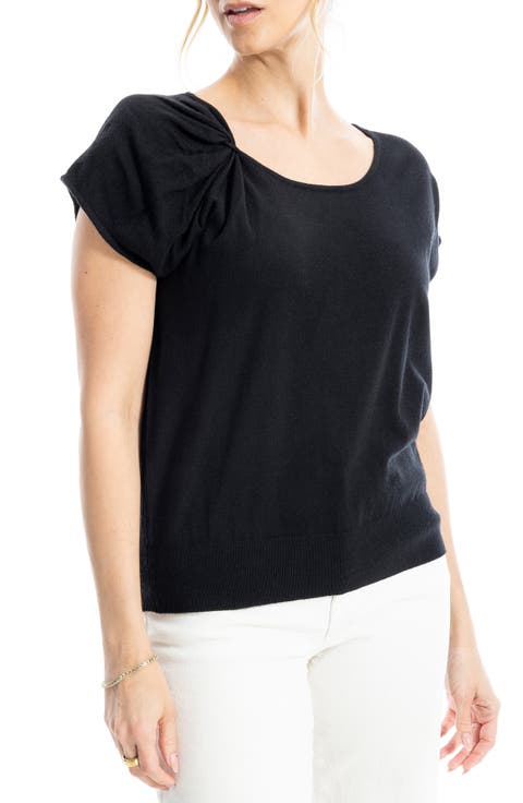 Twist Neck Sweater Top