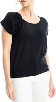MAX STUDIO Twist Neck Sweater Top