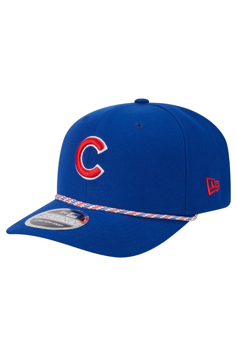 Men's New Era Royal Chicago Cubs Multi-Rope 9SEVENTY Stretch-Snap Hat, Main, color, Royal
