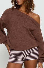 Princess Polly Noble One-Shoulder Sweater