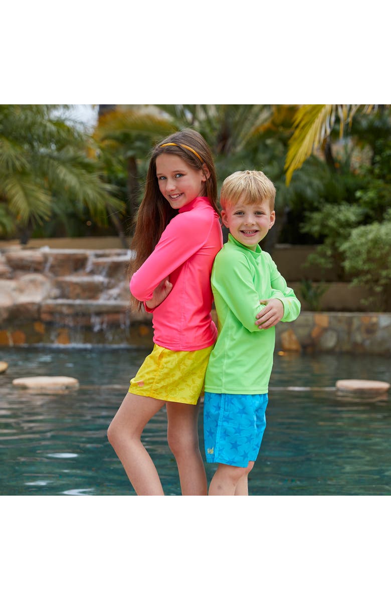 UV Skinz Neon Long Sleeve Sun & Swim Shirt, Alternate, color, Neon Green