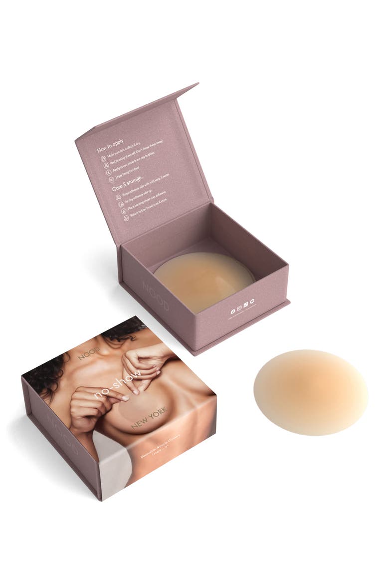 No-Show Reusable Round Nipple Covers, Alternate, color, NO.3 BUFF