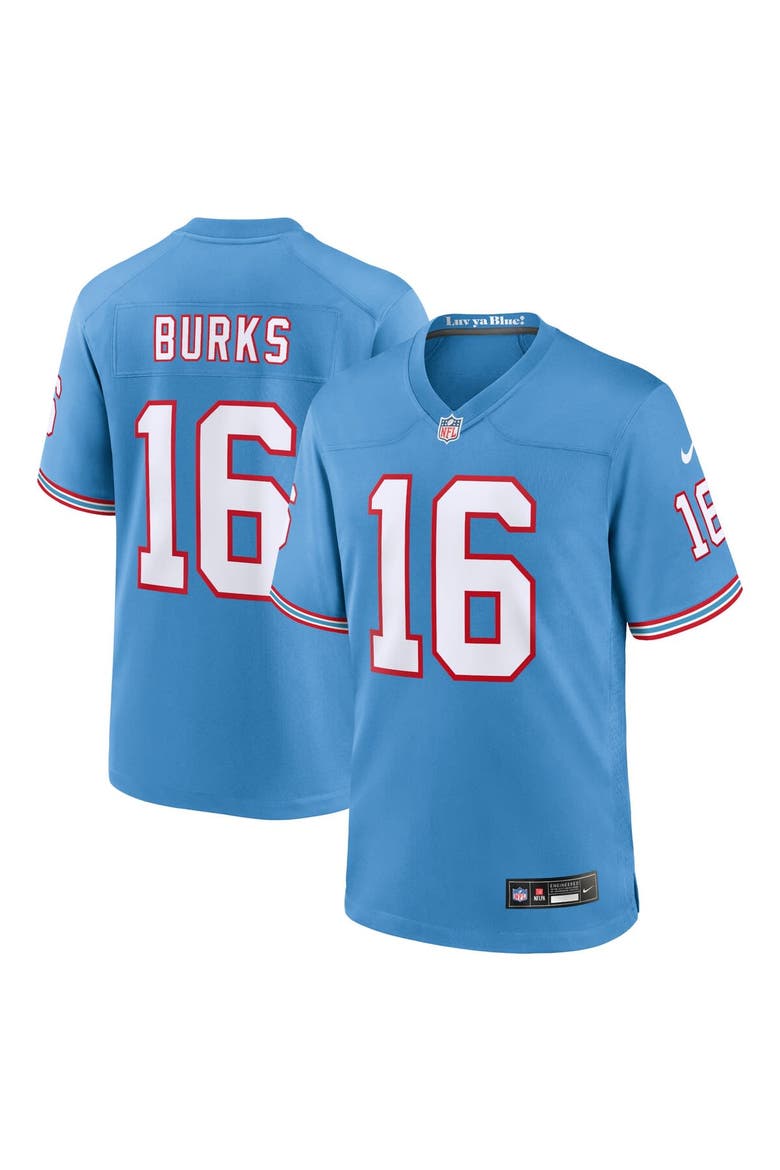 Youth Nike Treylon Burks Light Blue Tennessee Titans Game Jersey, Main, color, Light Blue