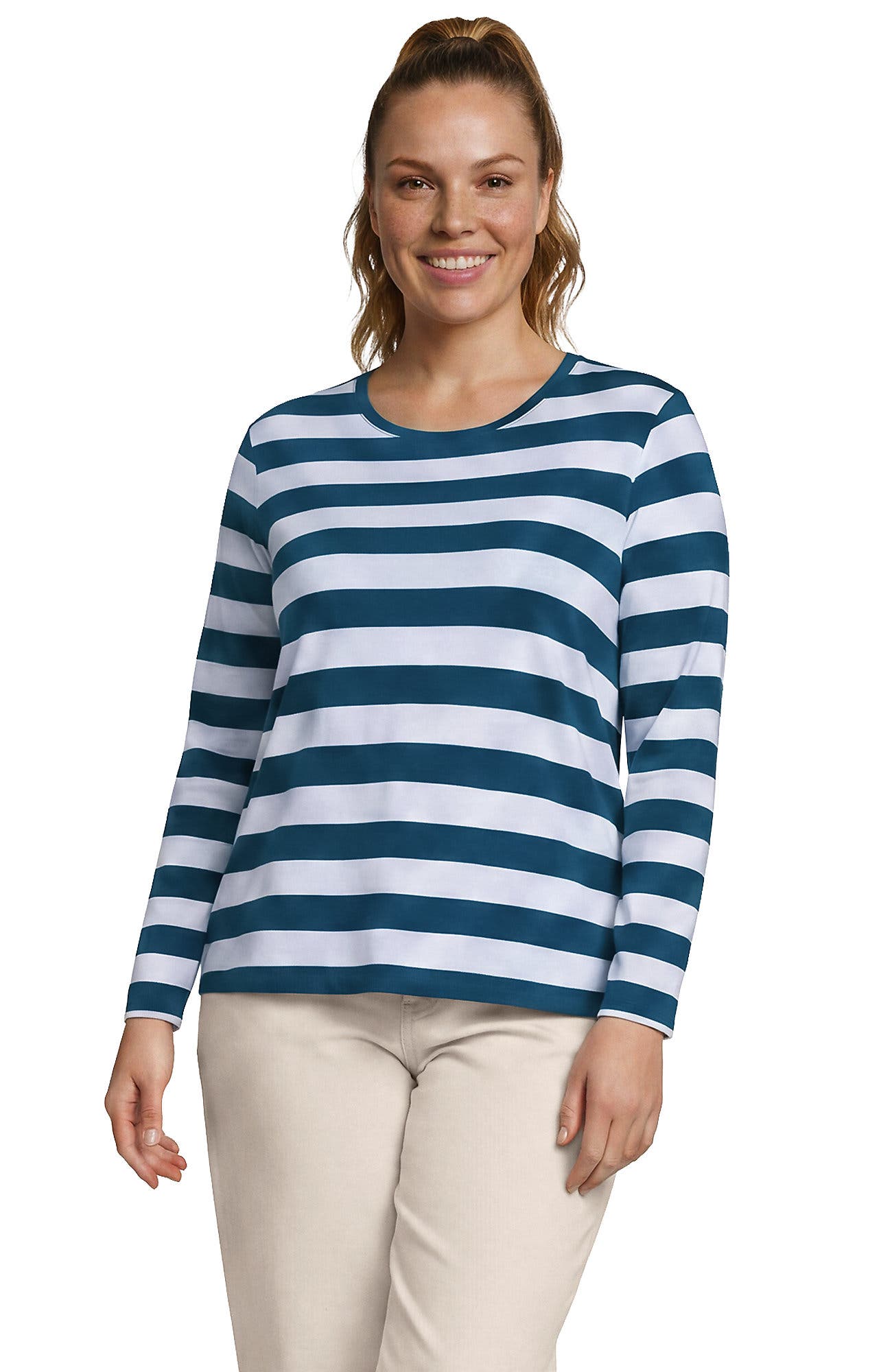 Baltic Teal/Blue Bold Stripe