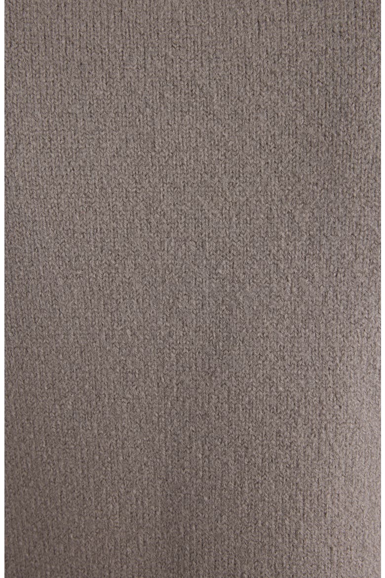 Ami De Coeur Intarsia Merino Wool Cardigan, Alternate, color, ASH/ OFFWHITE