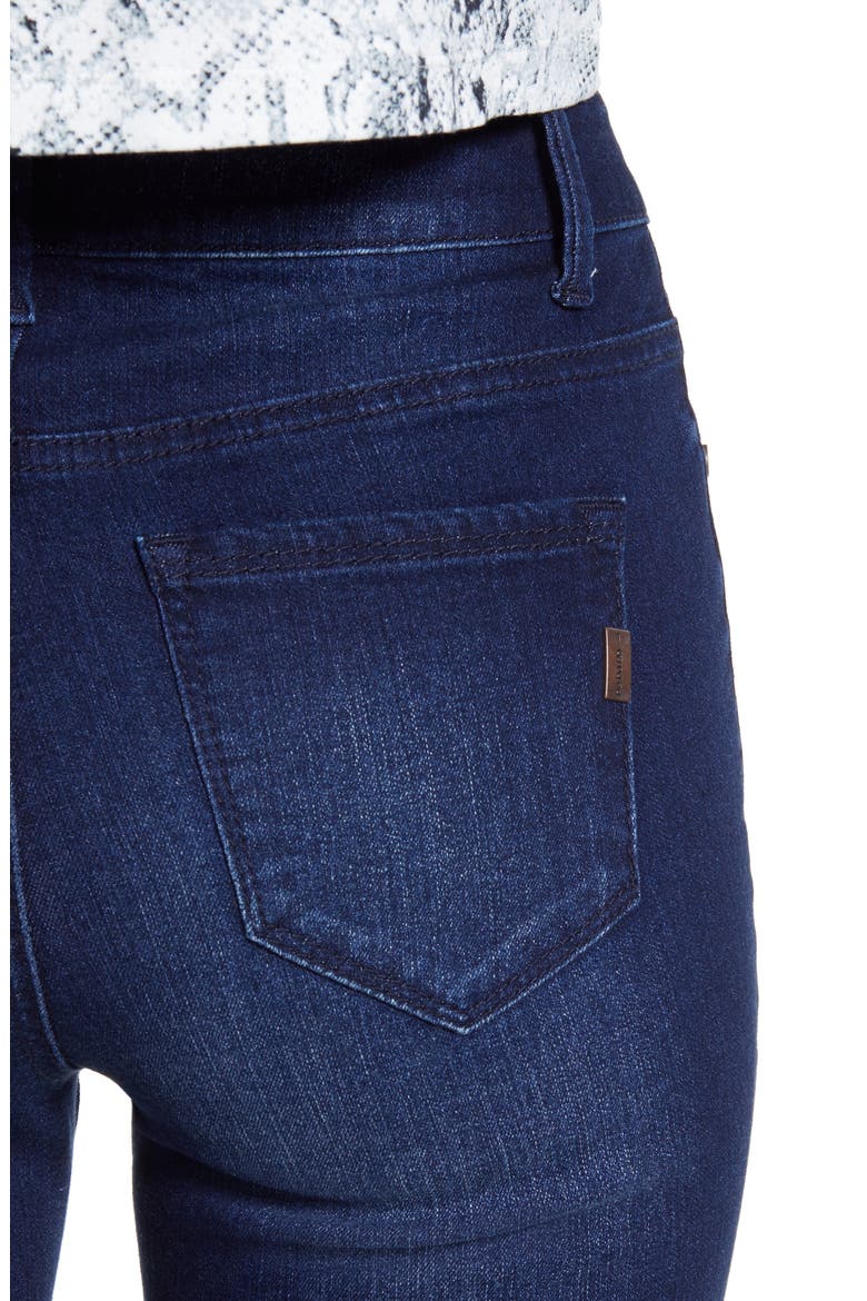 RE:Denim High Waist Raw Hem Jeans, Alternate, color, RECYCLED MARCO MED WASH