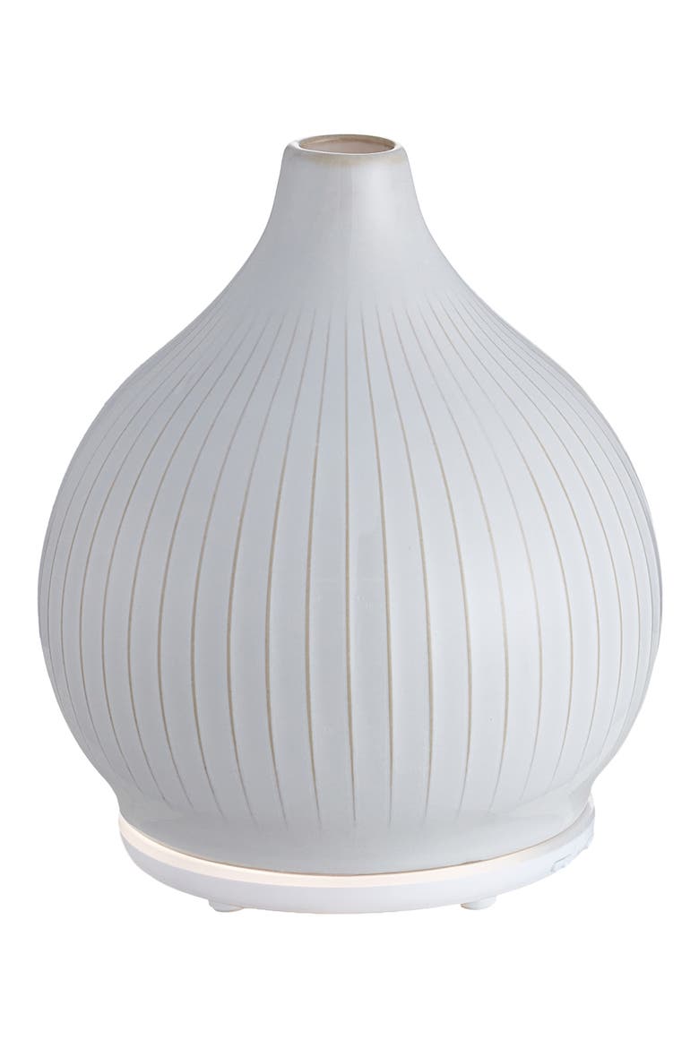 Pistil White Ceramic Ultrasonic Diffuser, Alternate, color, WHITE