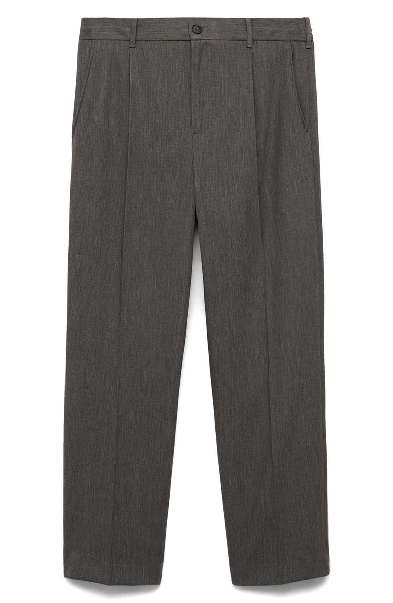 MANGO Pleated Straight Leg Pants, Alternate, color, 