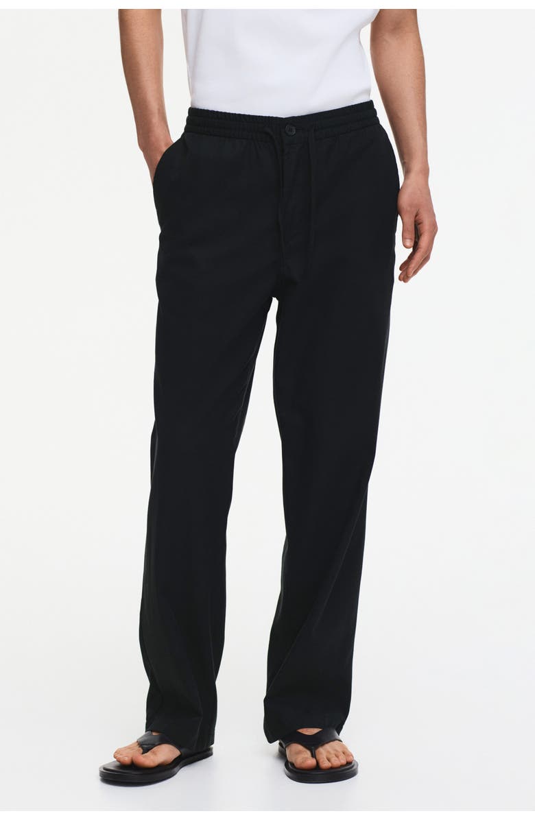 H&M Relaxed-fit pants, Alternate, color, Black