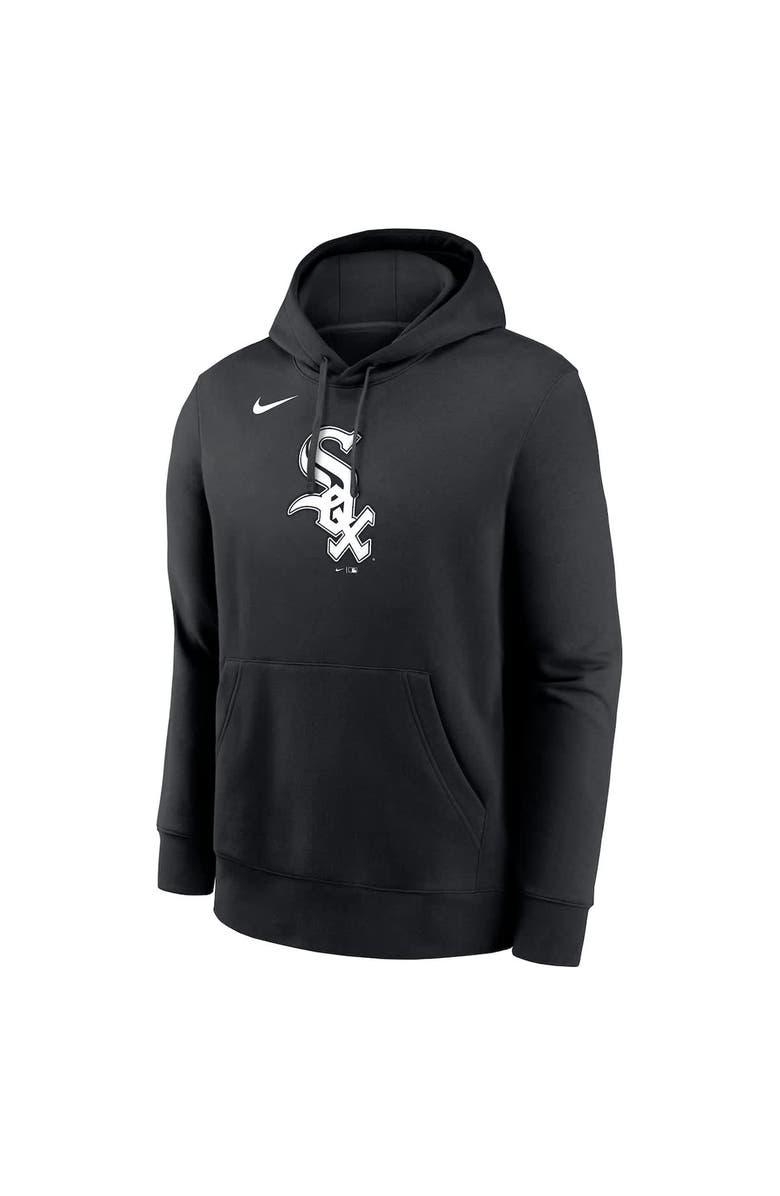 Nike Men's Nike Black Chicago White Sox Logo Club Fleece Pullover Hoodie, Alternate, color, Black