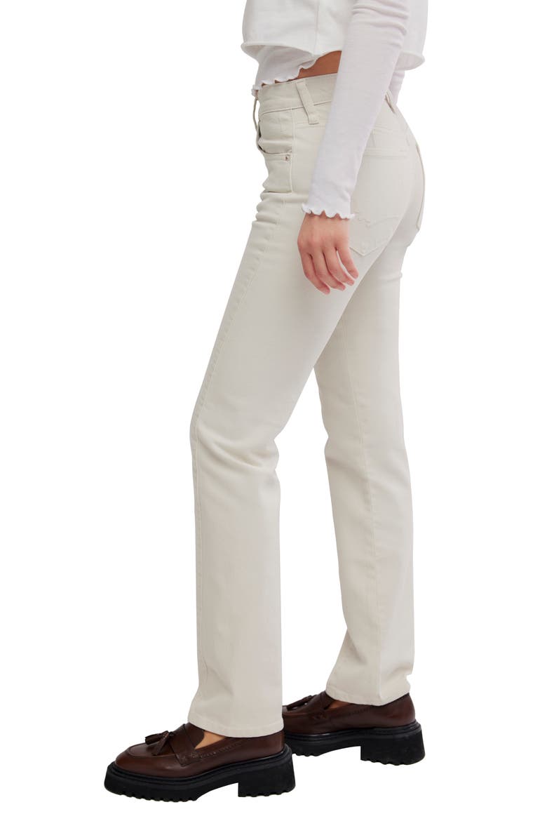 Edie High Waist Tapered Leg Jeans, Alternate, color, OYSTER