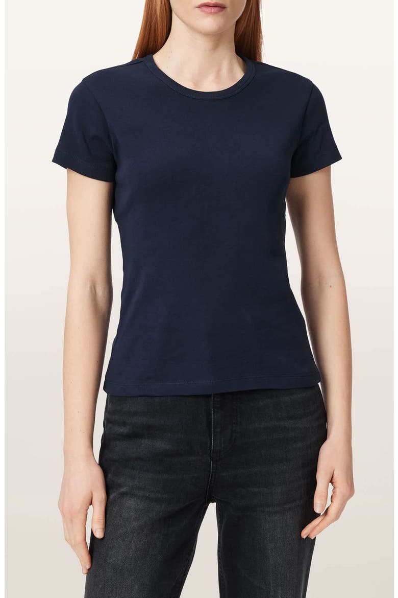 Stevie Cotton T-Shirt, Main, color, MIDNIGHT BLUE