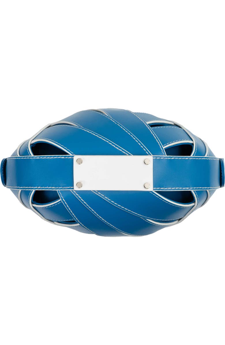 PERRIN PARIS Le Petit Panier Xbody, Alternate, color, Azur / White