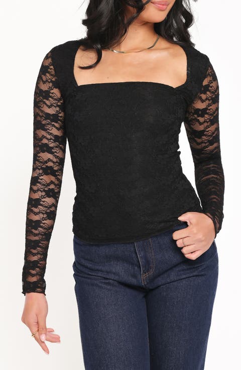 Skyler Lace Long Sleeve Shirt