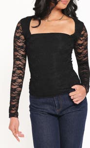 Petal & Pup Skyler Lace Long Sleeve Shirt
