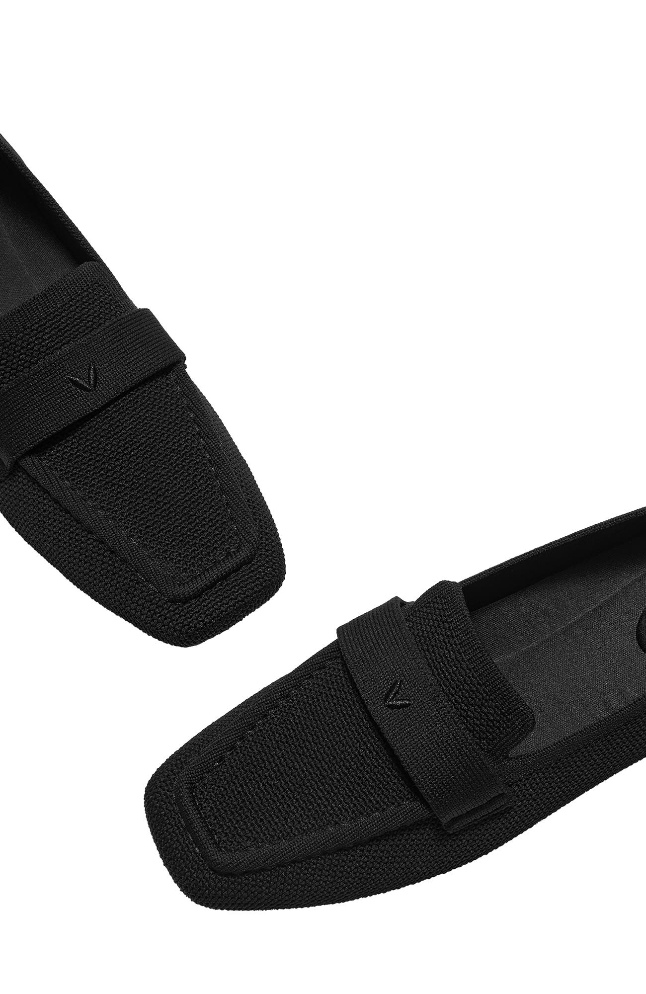 Silvie Square-Toe Icon Loafers, Alternate, color, BLACK BONED
