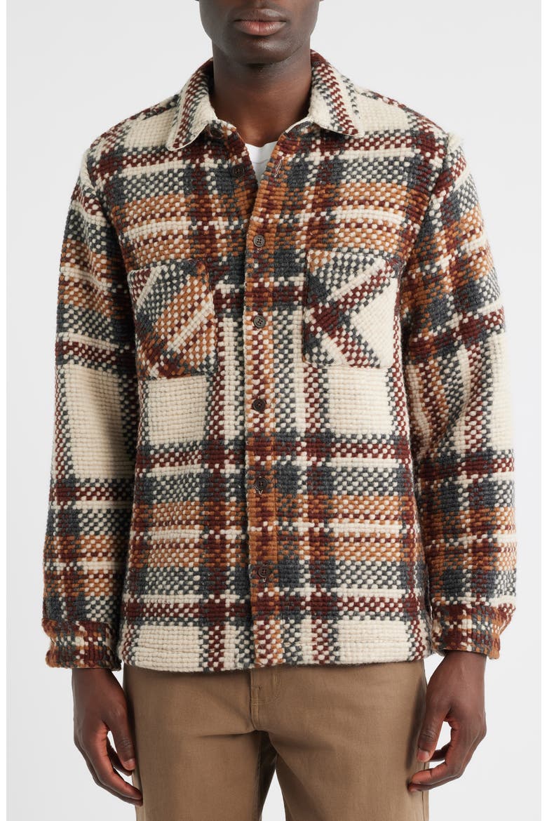 Whiting Plaid Overshirt, Alternate, color, ECRU / MULTI