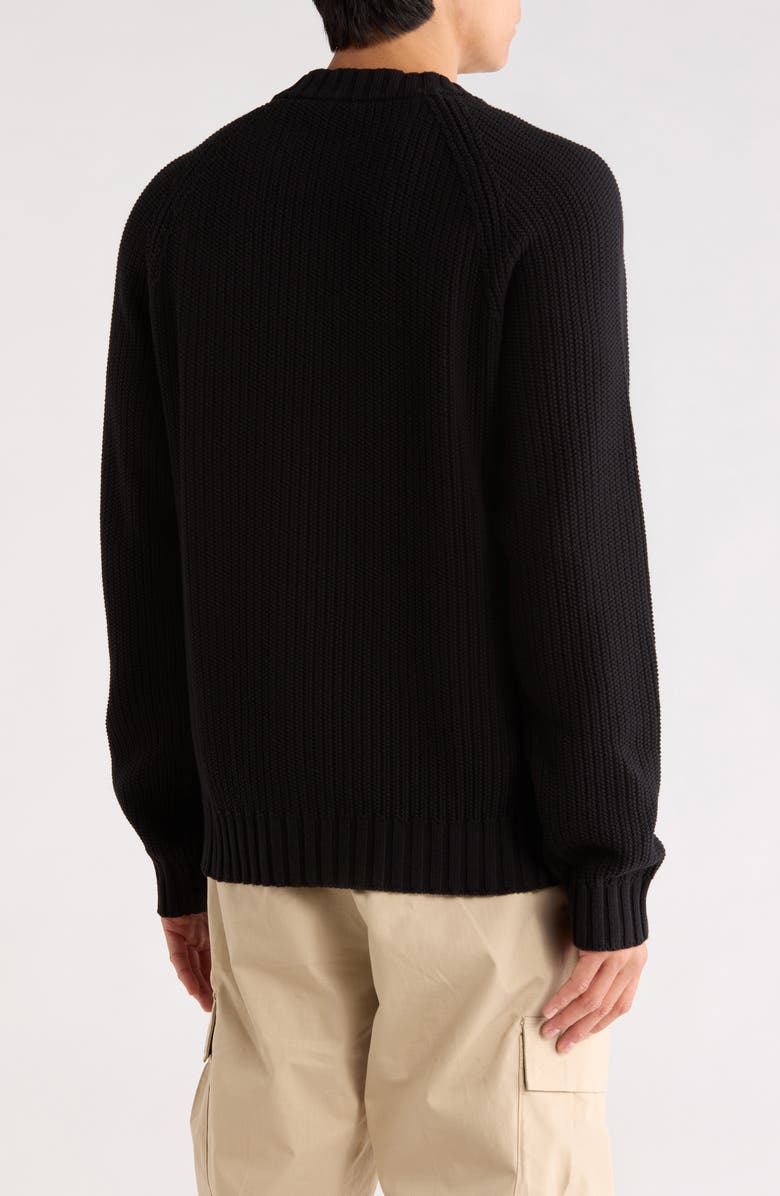 HUGO Sonni Crewneck Sweater, Alternate, color, Black