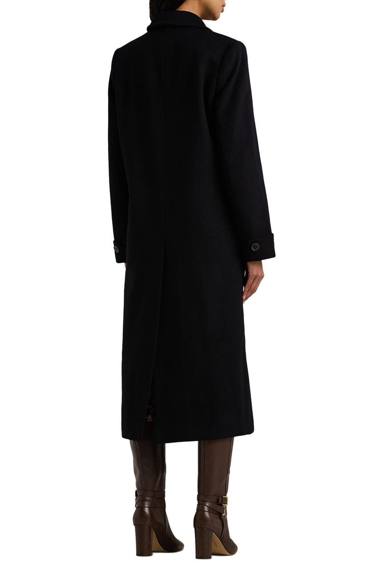 Longline Wool Blend Reefer Coat, Alternate, color, REGAL NAVY