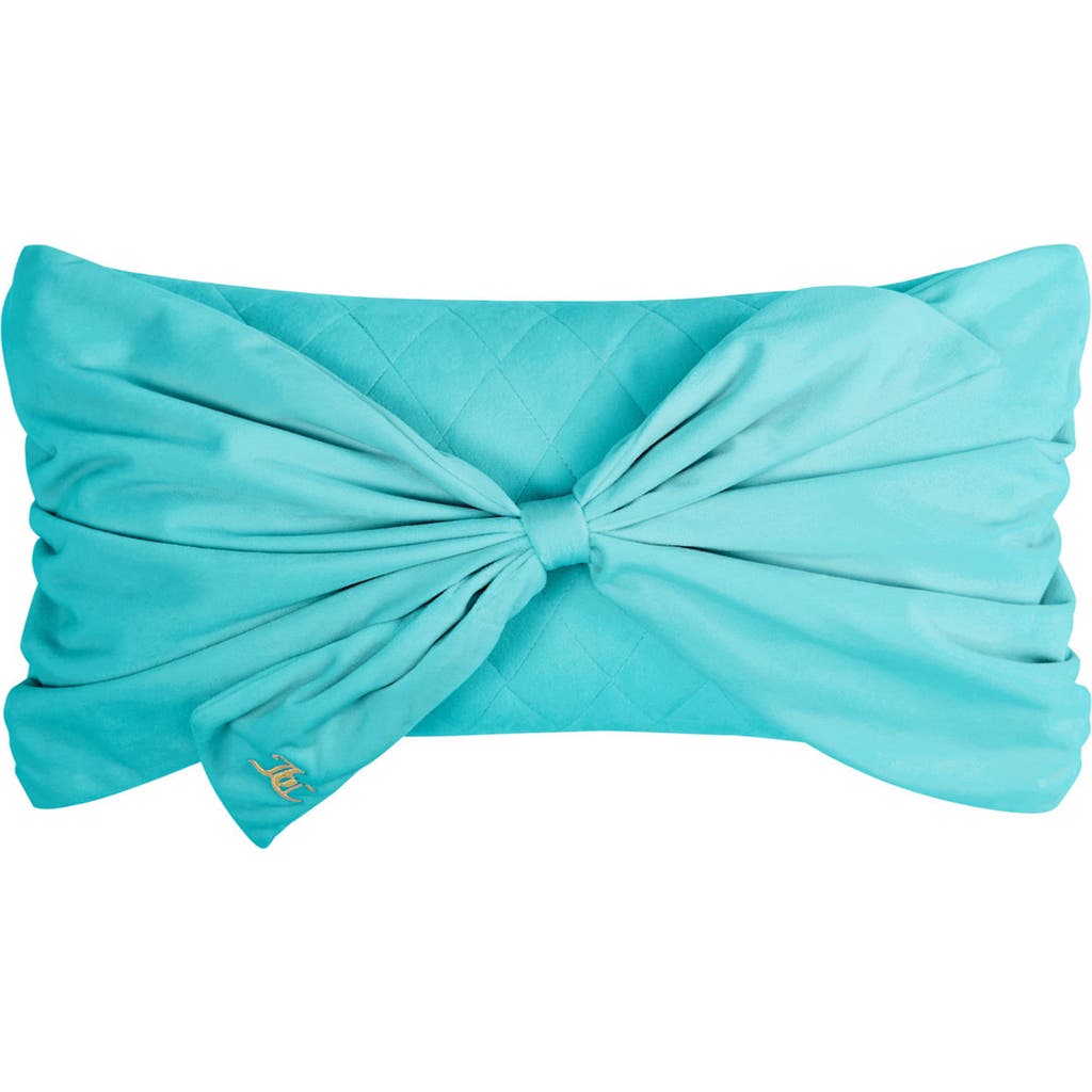 Juicy Couture Velvet Bow Accent Pillow