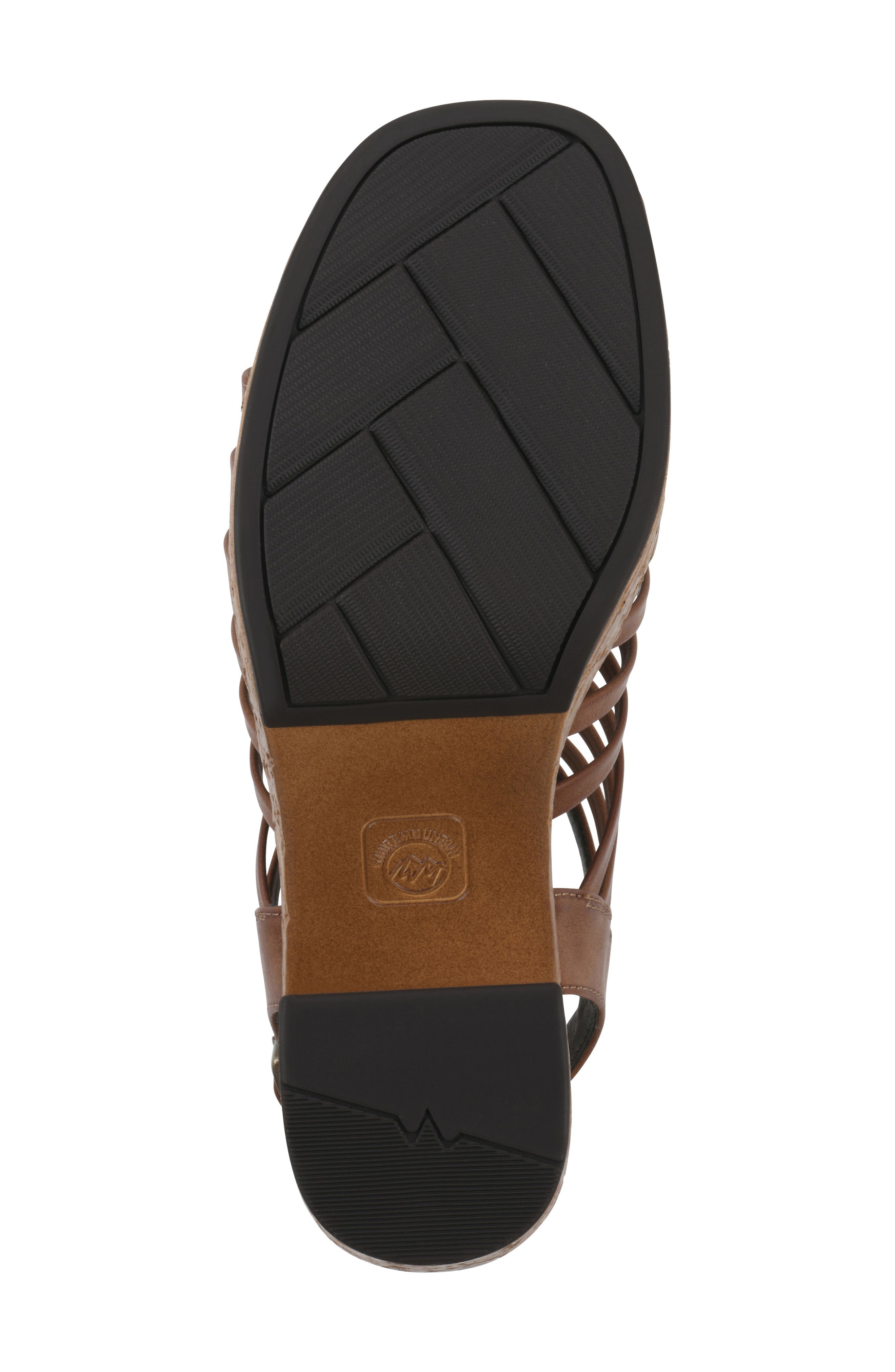 Barbea Platform Sandal, Alternate, color, DARK TAN BURNISHED SMOOTH