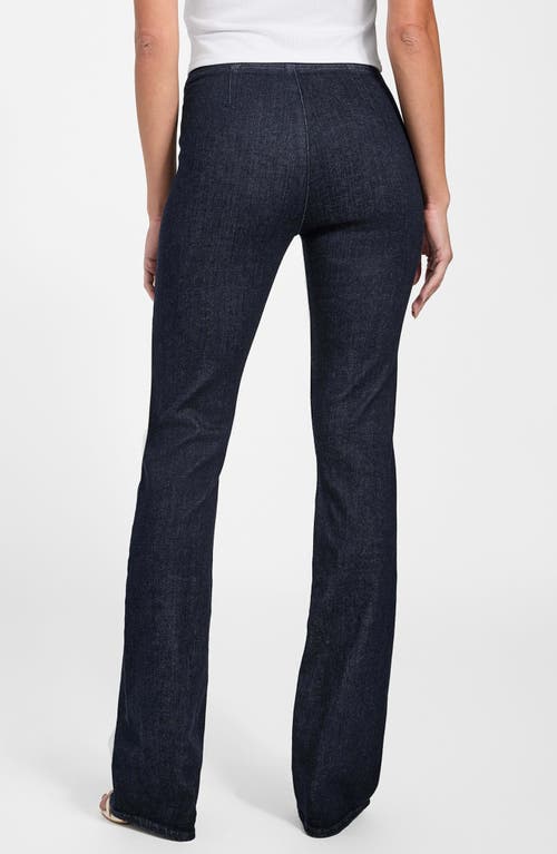 Guess High Waist Pull-on Baby Bootcut Jeans In Blue