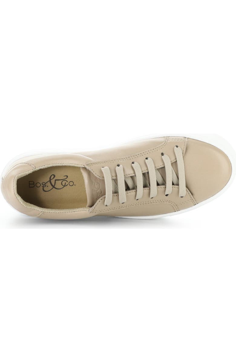 Bos. & Co. Maya Lace-Up Platform Sneaker, Alternate, color, Almondine