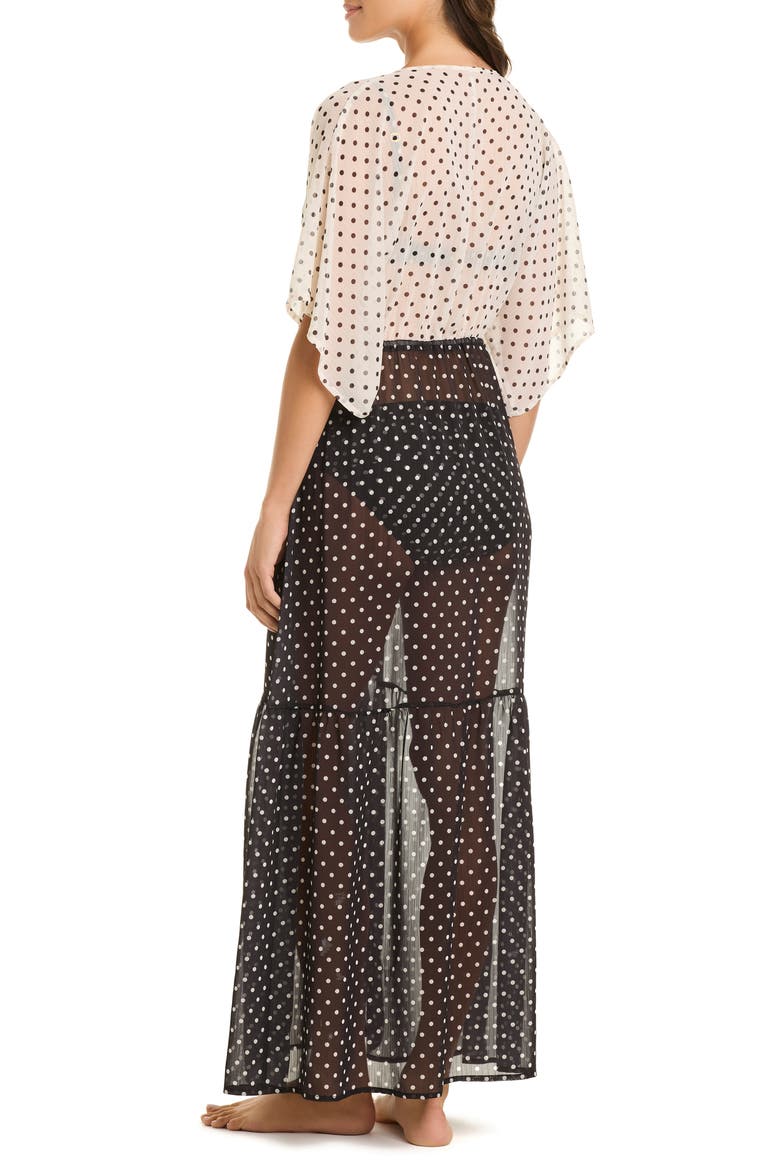Maxi Cover-Up Dress, Alternate, color, BLACK